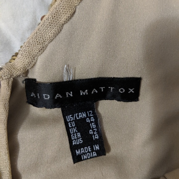 Aiden Mattox Gold Sequin Dress - Picture 2 of 5